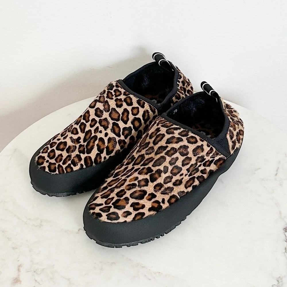 NEW P448 Anthropologie Laby Platform Slip on Leopard Print Size 39 EU 8.5-9 US